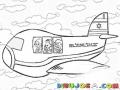 Avion De Israel Para Pintar Y Colorear Aerolinea Israeli Con Israelitas Dibujo De Israel Airlines