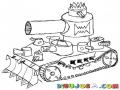 Dibujo De Un Tanque De Guerra Para Pintar Y Colorear