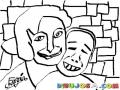 Nino Feo Y Dientudo Para Pintar Y Colorear Dibujo De Mama Con Un Hijo Feo