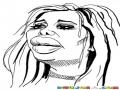 Labios Con Silicon Dibujo De Mujer Labiuda Para Pintar Y Colorear