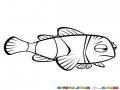 Dibujo Del Papa De Nemo Triste Para Pintar Y Colorear