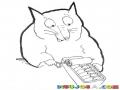 Comida Para Gatos Enlatada Dibujo De Gato Con Lata De Comida De Ratones Para Pintar Y Colorear Ratones Enlatados Para Gato Holgazan
