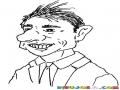 Nariz Grande Dibujo De Narigon Sonriente Para Pintar Y Colorear Hombre De Narizon Sonriendo