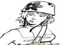 Mujer Militar Dibujo De Mujer Soldado Con Casco Rosado Para Pintar Y Colorear Soldada O Chica Soldado Bonita