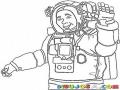 Traje De Astronauta Dibujo De Un Astronauta De La Nasa Para Pintar Y Colorear