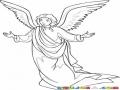 Arcangel Gabriel Dibujo Del Angel Gabriel Para Pintar Y Colorear
