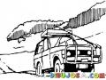 Camioneta 4x4 Dibujo De Camioneta Todo Terreno Para Pintar Y Colorear