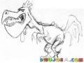 Gallo Dinosaurio Dibujo De Gallina Dinosaurio Para Pintar Y Colorear