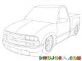 Dibujo De Troca Chevrolet Para Pintar Y Colorear Pico Pickup Chevrollet