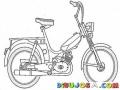 Motobicicleta Dibujo De Bicicleta Motocicleta Para Pintar Y Colorear Ciclemoto
