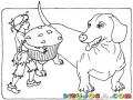 Dibujo De Perro Salchicha Gigante Para Pintar Y Colorear Un Perron Con Un Cublite Gigante