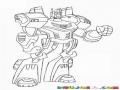 Dibujo De Robot Transformer Para Pintar Y Colorear