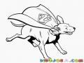 Superperro Dibujo De Super Perro Para Pintar Y Colorear A Un Perro Volador Con Capa De Superman