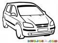 Dibujo De Carro Hyundai Getz Para Pintar Y Colorear
