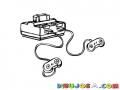 Snes Dibujo De Super Nintendo Con Dos Controles Para Pintar Y Colorear