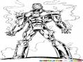 Dibujo De Ironman Sacando Humo Para Pintar Y Colorear