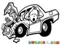 Accidente De Carro Dibujo De Un Choque Para Pintar Y Colorear Carro Chocado