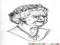 Dibujo De La Reina Para Pintar Y Colorear A La Reyna