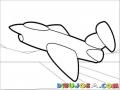 Dibujo De Avion Supersonico Despegando Para Pintar Y Colorear