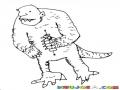 Disfraz De Dinosaurio Dibujo De Un Hombre Con Cuerpo De Dinosaurio Para Pintar Y Colorear Hombresaurio