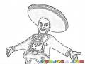 Dibujo De Enrique Pena Nieto Con Sombrero Charro Para Pintar Y Colorear El Grito De Viva Mexico Cabrones