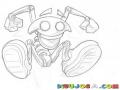 Dibujo De Robot Feliz Saltando De Felicidad Para Pintar Y Colorear Robot Contento