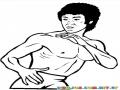 Dibujo de Bruce Lee para colorear