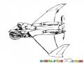 Dibujo De Moto Avioneta Para Colorear