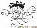 Dibujo De Super Chico Para Pintar Y Colorear A Superboy