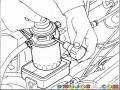 Filtro De Gasolina Dibujo De Un Mecanico Reparando Un Carro Para Pintar Y Colorear Mecanica Automotriz
