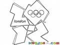 London2012 Colorear Logo De Los Juegos Olimpicos De Londres 2012 Para Pintar Y Colorear