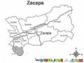 Mapa De Zacapa Guatemala Para Pintar Y Colorear El Departamento De Zacapa Con Sus 9 Municipios