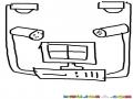 Sistema De Vigilancia Dibujo De Un Dvr Con 4 Camaras Para Colorear
