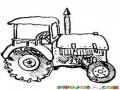 Dibujo De Tractor Agricola Para Colorear