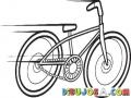 Bicicleta Veloz Sin Piloto Para Pintar Y Colorear