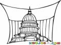 Dibujo Del Capitolio De Washington Para Pintar Y Colorear
