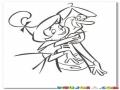 Dibujo De Sonico Con Su Hija Judy Para Pintar Y Colorear El Abrazo De Una Hija Carinosa
