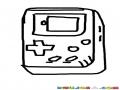 Gameboy Clasico Para Pintar Y Colorear