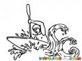 Dibujo De Hombre En Kayak Para Pintar Y Colorear Cayak Kayac
