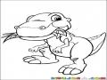 Dibujo De Dinosaurio Vegetariano Comiendo Hojas Para Colorear