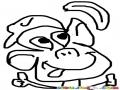 Mono Hambriento Dibujo De Mico Deseandp Y Saboreandoae In Banano Para Colorear