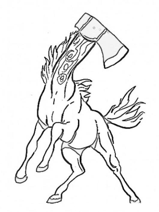 Caballo Cabeza De Hacha Para Colorear Colorear Dibujos Varios Caballo Cabeza De Hacha Para Colorear Dibujosa Com