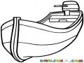 Dibujo De Lancha Tiburonera Con Motor Mercury Para Pintar Y Colorear