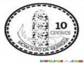 10len Dibujo De Una Moneda De 10 Centavos De Guatemala Para Pintar Y Colorear Diezcentavos Guatemaltecos