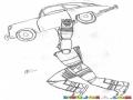 Dibuj De Robot Cargando Un Carro Para Pintar Y Colorear Robot Fuerte