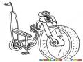 Bicicletaaplanadora Dibujo De Una Bicicleta Aplanadora Para Pintar Y Colorear