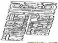 13baktun13baktun Dibujo Del Calendario Maya En Una Estela Que Indica El Fin Del Mundo Para Pintar Y Colorear El 13bactun Bactunbactun