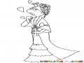 Dibujo De Princesa Enamorada Para Pintar Y Colorear Princesita Soltera Pero Fea