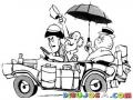 Caricatura De Los 3 Chiflados Para Pintar Y Colorear El Carro De Los Treschiflados 3 Studges