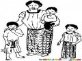 Madre Guatemalteca Dibujo De Una Mama Indigena Con Sus Hijos Para Pintar Y Colorear Mujer Con Corte De Guatemala Con Tres Hijos Mama Chapina